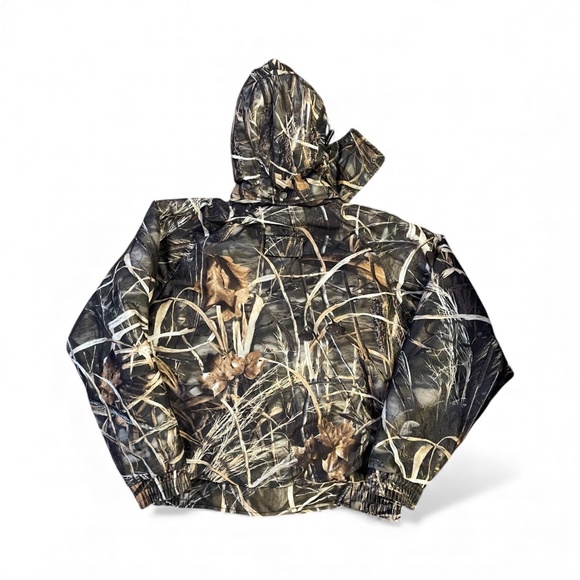 Woolrich Advantage Max 4D Camo Zip Hooded Insulated Jacket Size Large - Picture 2 of 10